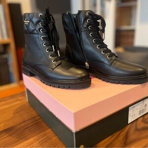 Kate Spade Black Leather Billie boots (size 8)